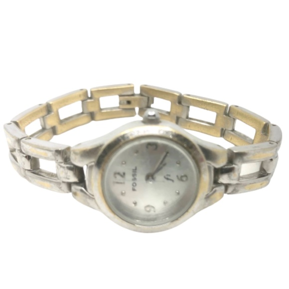 FOSSIL~es9048~f2~silver dial~LADIES' STAINLESS STEEL WATCH - Picture 1 of 5